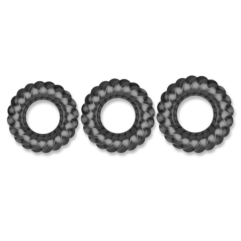 Wellness Health. Ring - 3 قطع من حلقات القضيب المصنوعة