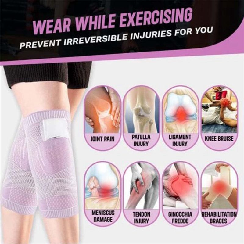 Compression Knee Sleeve - واقيات ركبة رياضية للجنسين، حماية للغضروف