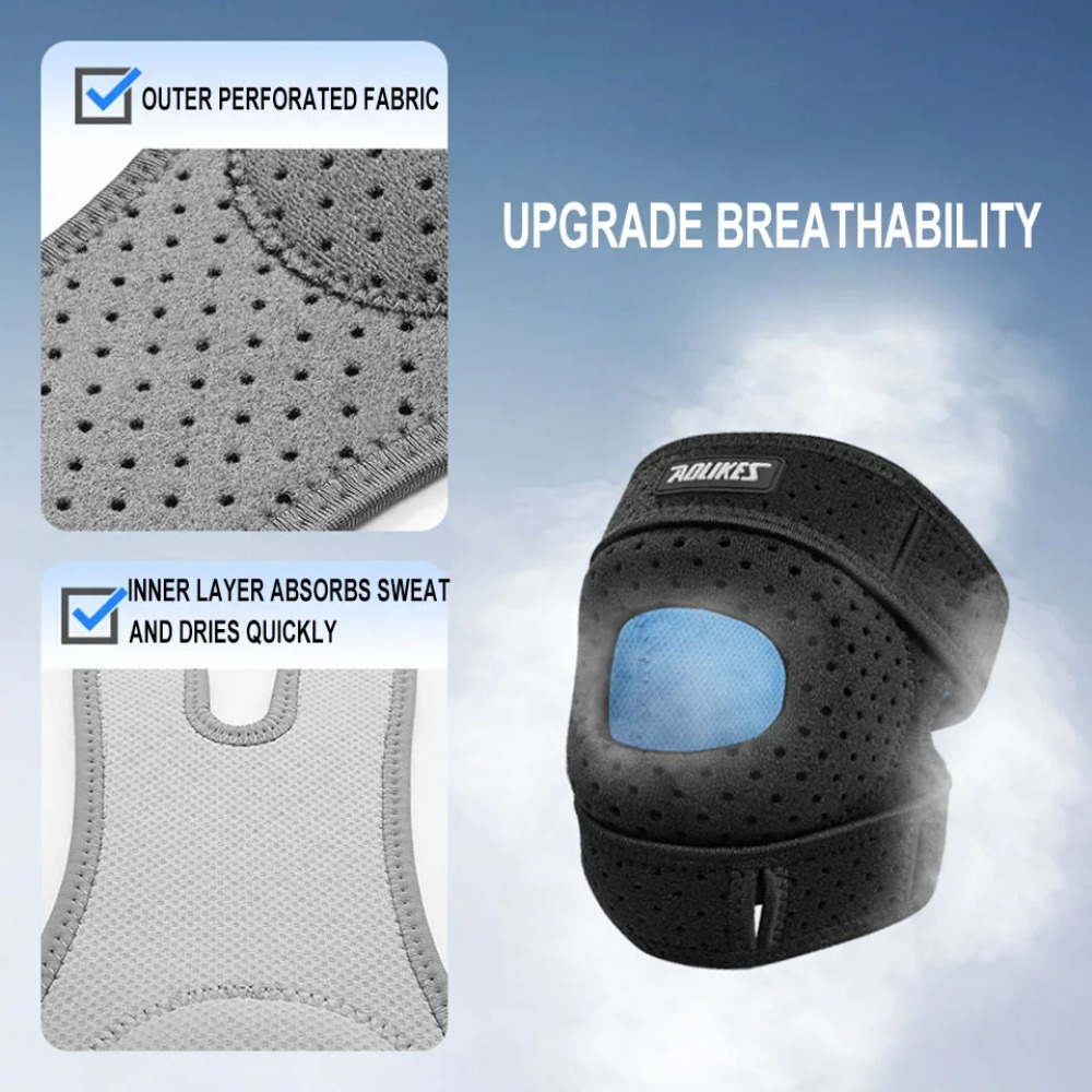جديد 1 قطعة دعامة الركبة الرضف - مراجعة Compression Knee Sleeve وسعره