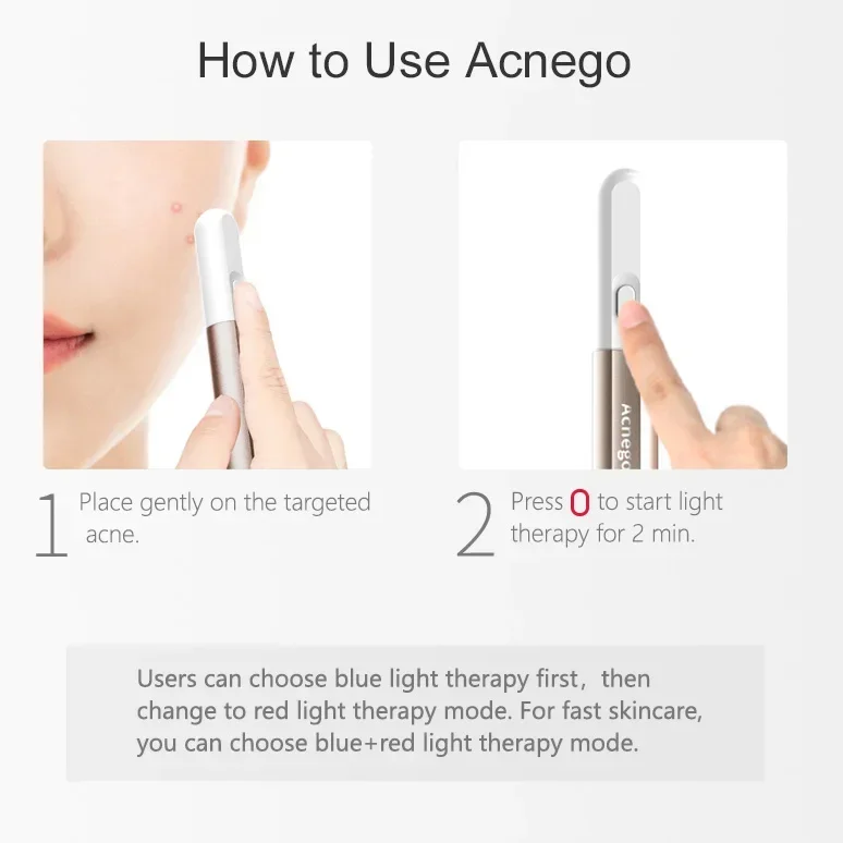 قلم العلاج بالضوء الأزرق LED 2 - مراجعة Acne Light Therapy Pen وسعره