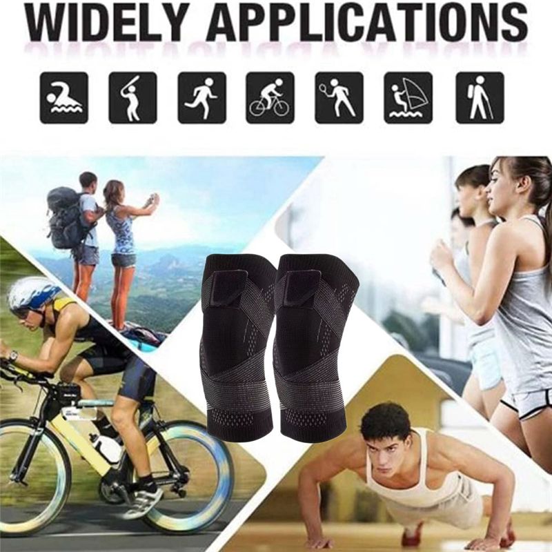 واقيات ركبة رياضية للجنسين، حم - مراجعة Compression Knee Sleeve وسعره